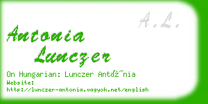 antonia lunczer business card